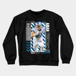 Aidan Hutchinson Paper Poster Version 10 Crewneck Sweatshirt